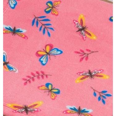 Imagem de Mantinha Cobertor Infantil de Microfibra Miguel Baby - 1,00 x 72cm - 100% poliéster (BORBOLETA ROSA CHOQUE)