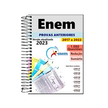 Imagem de Apostila Enem 2023 Caderno de Questões 2017 a 2022 - Provas Anteriores + Gabarito