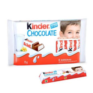 Imagem de Chocolate Kinder Pacote 6 Barrinhas