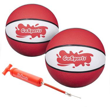 Imagem de GoSports Pacote com 2 bolas de basquete aquáticas – escolha entre o tamanho 3 e o tamanho 6, ótimas para cestas de basquete de piscina