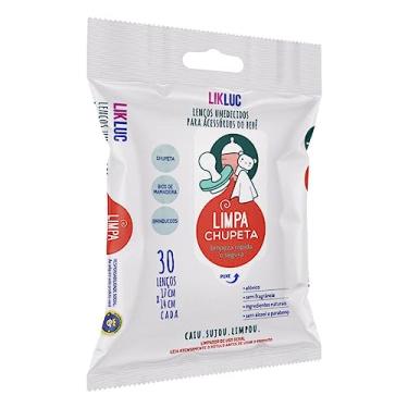 Imagem de Likluc, Limpa Chupeta lenços umedecidos higienizadores, Branco, Tamanho único