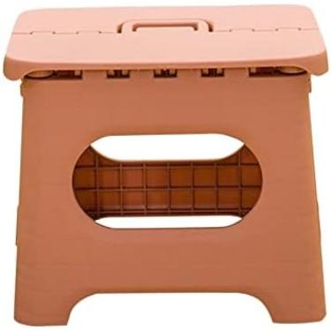 Imagem de Mini Banquinho Dobrável, Bancos Dobráveis ​​de Plástico Multiuso, Bancos Fáceis De Armazenamento Adequados Para Casa, Cozinha E Sala De Estar,Rosa,Bonny369