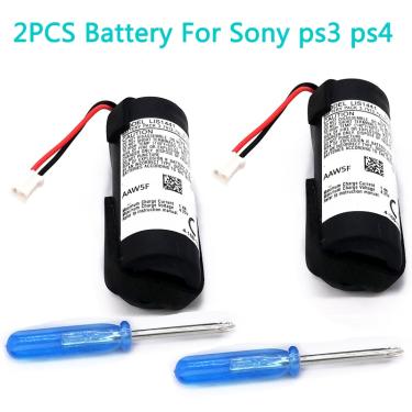 Imagem de 2 pçs bateria de lítio recarregável para sony ps3 mover ps4 playstation mover controlador movimento