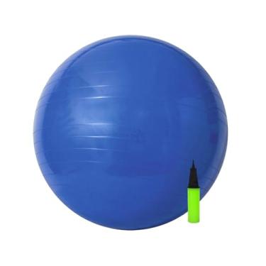 Imagem de Bola Pilates C/Bomba Gym/Fit Ball/Yoga Ginastica 55cm (Azul)