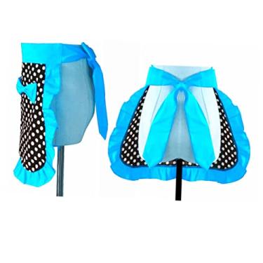 Imagem de Zerodeko cristal cisne avental aventais femininos com bolsos almofada de ombro para alça de bolsa decalques do carro senhora doméstico mulheres