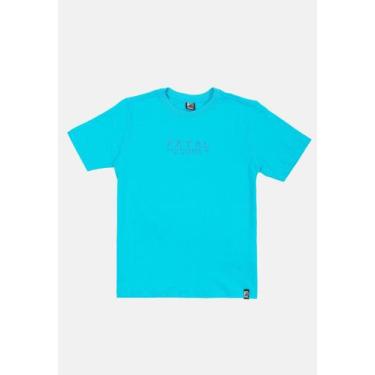 Imagem de Camiseta Fatal Juvenil Estampada Ocean Azul Turquesa