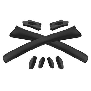 Imagem de Vonxyz Peça de reposição para nariz para óculos de sol Oakley Flak Jacket XLJ – Preto