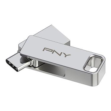 Imagem de PNY Pen Drive Dual Link USB 3.2 Tipo-C de 64 GB para dispositivos e computadores Android - Armazenamento móvel externo para fotos, vídeos e mais - 200 MB/s