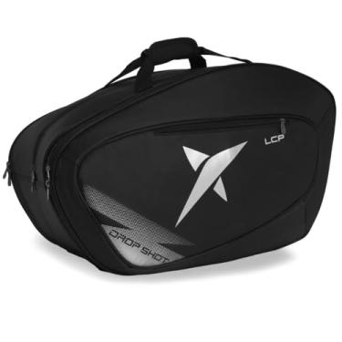 Imagem de Raqueteira Drop Shot Lcp 2.3 Nicole Beach e Padel Preta e Prata