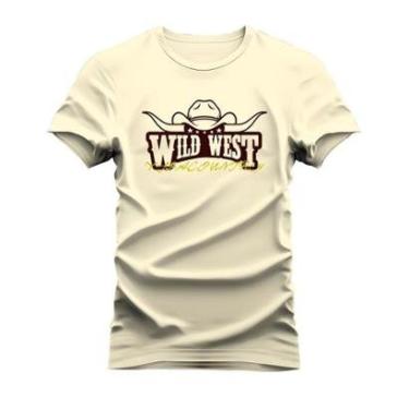 Imagem de Camiseta Estampada 100% Algodão Unissex T-shirt Confortável Wild West-Unissex