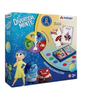 Imagem de Brinquedo Educativo Em Madeira Jogo Das Emoções Divertidamente Com 18 Cartas