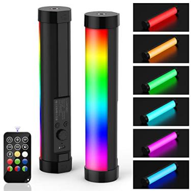 Imagem de LUXCEO P100 RGB Fotografia Tubo,Luce Video Portatile per Tiktok,YouTube,Riprese Video,Illuminazione Esterna,CRI 95+,TLCI 99+,2000mAh,3000/6000K