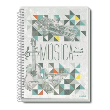 Imagem de Caderno Espiral De Música Cd 96 Folhas Credeal