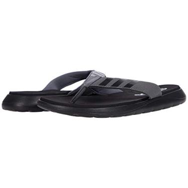 Imagem de adidas Sandália masculina confortável, Preto/cinza/cinza., 11