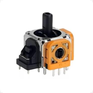 Imagem de Analógico 3d Modulo Botão Motor De Substuição Profissional Compatível Com Controle Playstation 5 Ps5 Preto E Laranja (1)