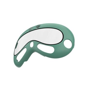 Imagem de Rc-Z Screen Protector Case for Apple Vision Pro, Hard PC Bumper & Tempered Glass Protective Cover Full Face Cover for Vision Pro VR Headset 2024 Accessories, Green