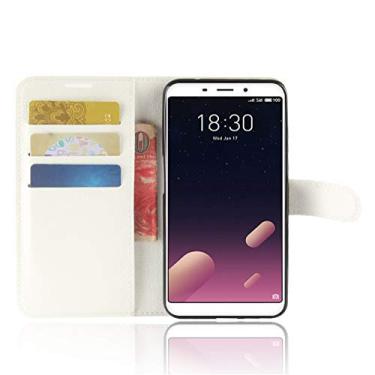 Imagem de MEIZU MS6 Case, Manyip PU Leather Stand Wallet Flip Case para MEIZU MS6, capa de proteção de telefone estilo empresarial, capa com [compartimentos para dinheiro e cartão]