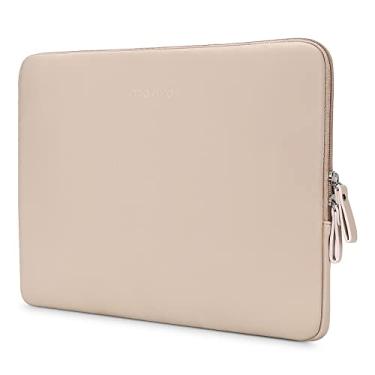 Imagem de MOSISO Bolsa para laptop de 16 polegadas compatível com MacBook Air de 15 polegadas 2025-2023 M4 M3 M2/Pro 16 polegadas 2025-2019 M4 M3 M2 M1, notebook de 15-15,6 polegadas, bolsa acolchoada de couro