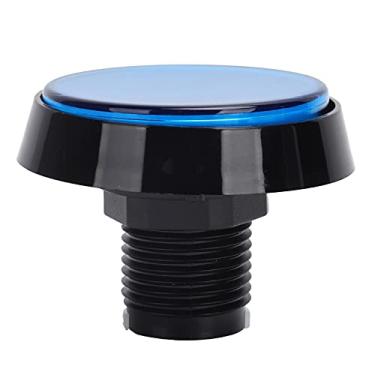 Imagem de Botão G Ole Com Luz LED 60mm Botão de Interruptor Plano Redondo Grande para C G Ole e Interruptor de 3 Pés G Ole Plies (Azul+LED+interruptor de três pernas)