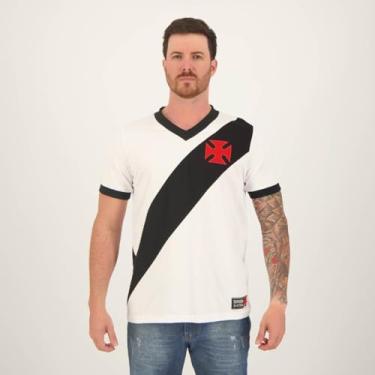 Imagem de Camiseta Vasco Expresso Masculina - Branco+preto - G