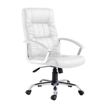 Imagem de Cadeira de Escritório Presidente Giratória Office Plus Branca