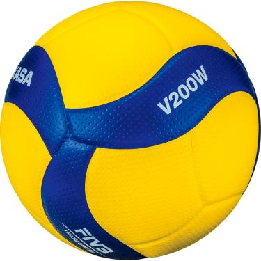 Imagem de Bola de Vôlei MIKASA V200W, azul/amarelo