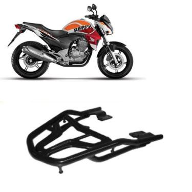 Imagem de Bagageiro Cb 300 R 2009 A 2015 Curto Preto - MA Motos