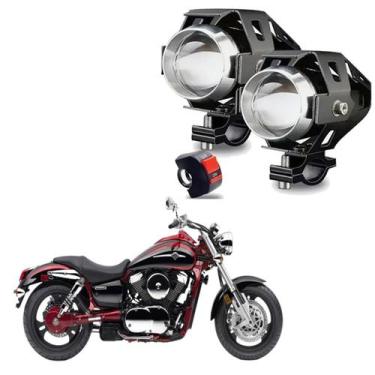 Imagem de Kit Led Farol de Milha Moto Kawasaki Vulcan VN 1600 Mean Streak 2005 2