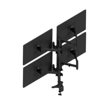 Imagem de Suporte de mesa para 4 monitores/tv de 10 a 24 poelgadas tri articulad