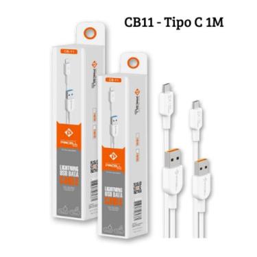 Imagem de Kit 2 Cabos Usb/Dados Carregador P/ Tipo C Turbo 1M - Tipo C - PMCELL