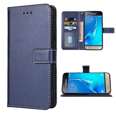Imagem de FDCWTSH Compatível com Samsung Galaxy J1 2016 capa carteira alça de pulso cordão couro flip capa suporte suporte acessórios celulares capas de telefone para GlaxayJ120 Gaxaly J1 20 mulheres homens
