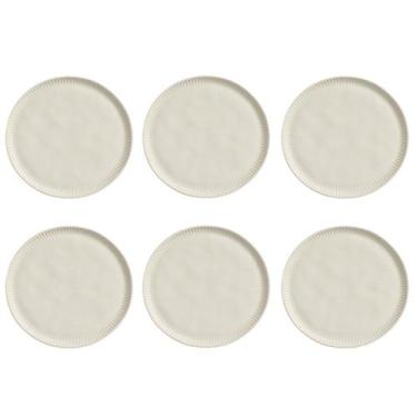 Imagem de Conjunto de Pratos Rasos 06 Peças Linhas Clay Porto Brasil