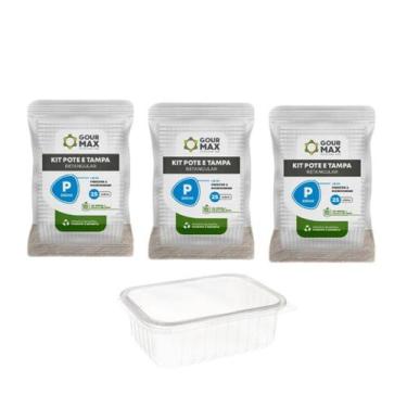 Imagem de Pote Descartável Empilhavel BPA Free C/ Vedação Marmita Fitness Freeze