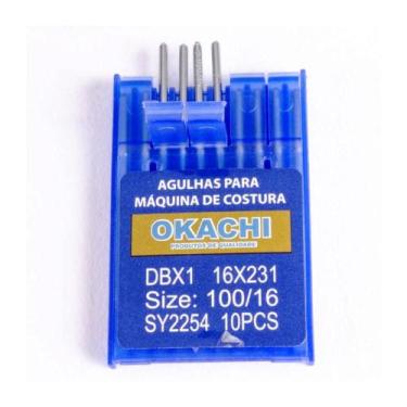 Imagem de Agulha Reta Cabo Fino com 10 DB1 16 Okachi
