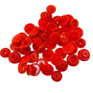 Imagem de Botão Plástico de Pressão Tic Tac Tam 12 Pacote com 50 Botões Varias C