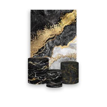 Imagem de Painel De Festa Vertical 1,50 x 2,20 + Trio De Capas Cilindro - Efeito