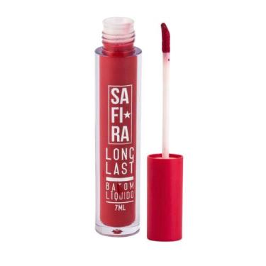 Imagem de Batom Líquido Matte 7ml Long Last Nº 02 Vermelho Safira - SAFIRA COSMÈ