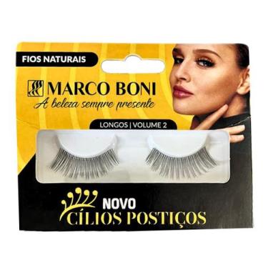 Imagem de Cílios Postiços Fios Naturais Longos Volume 2 Marco Boni, Preto