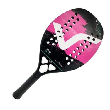 Imagem de Raquete de Beach Tennis Classic Full Carbon VG Plus, Rosa