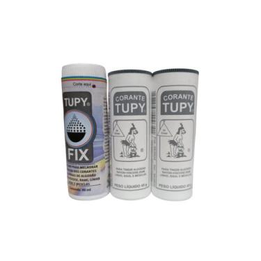 Imagem de Kit 2 Corantes Tintura Várias Cores 45g + 1 Fixador Tupy Fix, Cinza