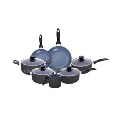 Imagem de jogo de panelas 7 pçs antiaderentes de cerâmica e alumínio - oikos, U,
