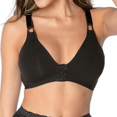 Imagem de Sutiã Sustentação DeMillus 61054 Cotton, Preto, 50