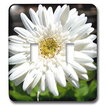 Imagem de 3dRose LLC lsp_29221_2 Interruptor duplo de flores margaridas gerbera brancas