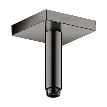 Imagem de AXOR 26437331 Tubo de extensão ShowerSolutions para montagem no teto, 10 cm em braço de chuveiro cromado preto polido