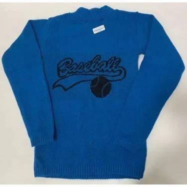 Imagem de Básica De Lã Blusa Bebê Menino Tm 2 4 6 Infantil Inverno 932 - Blue Ma