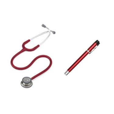 Imagem de Kit Estetoscópio Littmann Classic lll + Lanterna Clínica - Cores Varia