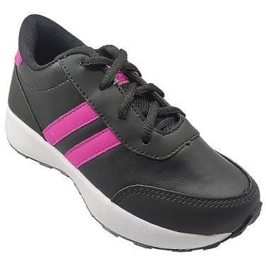 Imagem de Tênis infantil Feminino Meninas Escolar Gibizinho Esportivo Cor:Preto;Tamanho:31