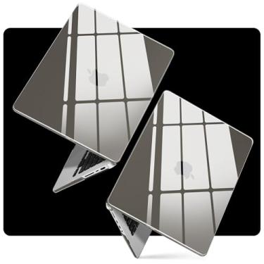 Imagem de DONGKE Capa protetora rígida de cristal compatível com MacBook Pro de 16 polegadas 2024 2023 2021 M4 Pro/Max A3403 A3186 M3 A2991 M2 A2780 M1 A2485 [Premium Slim] Capa rígida protetora de cristal para