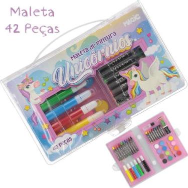 Imagem de Estojo de Pintura com 42 Peças - Tema Unicórnio  Magic