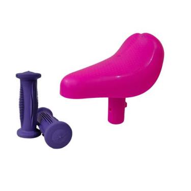 Imagem de Selim Aro 12 Mais Manopla P/Bicicletas Nathor Banco Infantil, Pink1